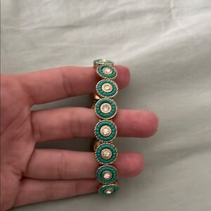 Elegant Gold and Turquoise Bracelet